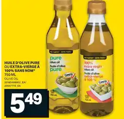 L'Intermarché HUILE D'OLIVE PURE OU EXTRA-VIERGE À 100% 750 ML | OLIVE OIL offer