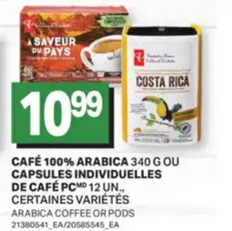 L'Intermarché CAFÉ 100% ARABICA 340 G OU CAPSULES INDIVIDUELLES DE CAFÉ | ARABICA COFFEE OR PODS, 12 UN offer