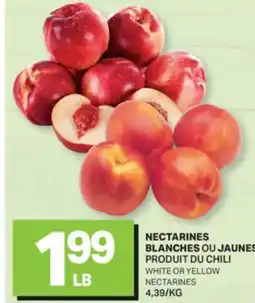 L'Intermarché NECTARINES BLANCHES OU JAUNES | WHITE OR YELLOW NECTARINES offer