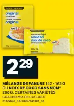 L'Intermarché MÉLANGE DE PANURE 142 - 162 G OU NOIX DE COCO | COATING MIX OR COCONUT, 200 G offer