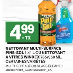 L'Intermarché NETTOYANT MULTI-SURFACE, 1,41 L OU NETTOYANT À VITRES, 765/950 ML | MULTI-SURFACE OR GLASS CLEANER offer