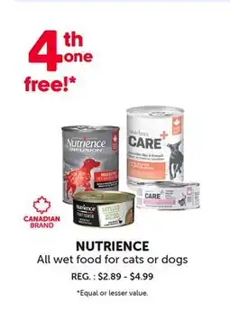 Mondou NUTRIENCE All wet food for cats or dogs offer