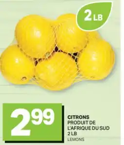 L'Intermarché CITRONS | LEMONS, 2 LB offer