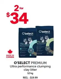 Mondou O'SELECT PREMIUM Ultra performance clumping clay litter offer