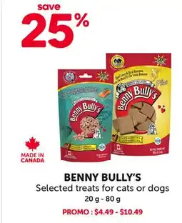 Mondou BENNY BULLY'S Selected treats for cats or dogs offer