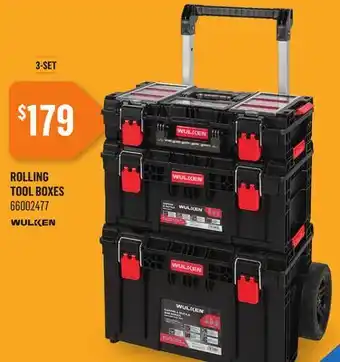 Canac Rolling Tool Boxes offer