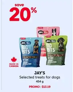 Mondou JAY'S Selected treats for dogs offer