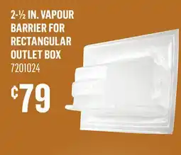 Canac 2-1/2 in. Vapour Barrier for Rectangular Outlet Box offer