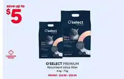 Mondou O'SELECT PREMIUM Absorbent silica litter offer