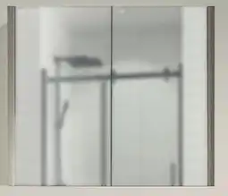 Canac Sienna Medecine Cabinet Grey Oak Finish with Mirror 291/2inx259/16in offer