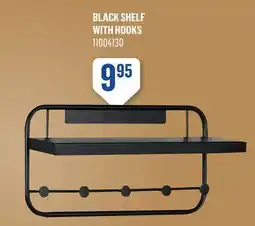 Canac Black Shelf with Hooks offer