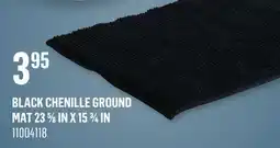 Canac Black Chenille Ground Mat 235/8inx153/4in offer