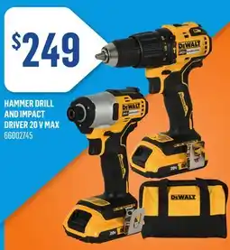 Canac Hammer drill and impact driver 20 V MAX offer
