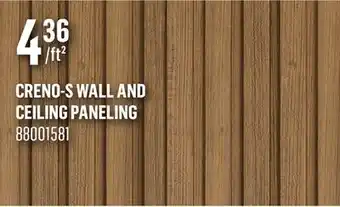 Canac Creno-S Wall and Ceiling Paneling offer