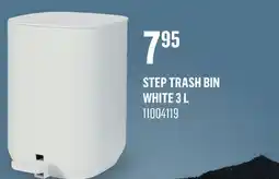 Canac Step Trash Bin White offer