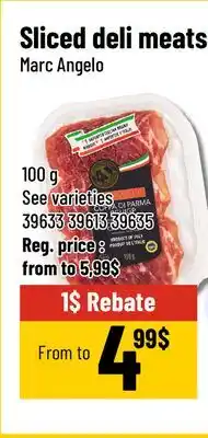 Mayrand Sliced deli meats offer