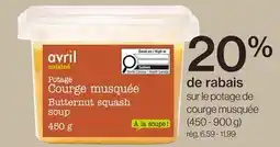 Avril Potage de courge musquée offer