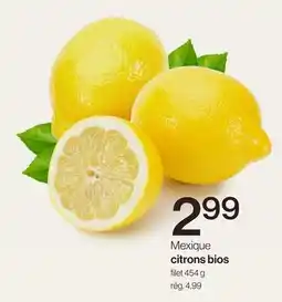 Avril citrons bios offer