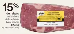 Avril bifteck de faux-filet de bœuf frais bio offer