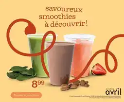 Avril savoureux smoothies à découvrir ! offer