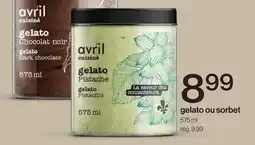Avril gelato ou sorbet offer