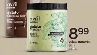 Avril gelato ou sorbet offer