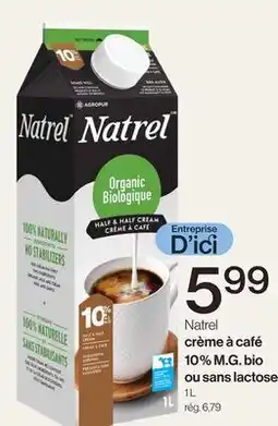 Avril crème à café 10 % M.G. bio ou sans lactose offer