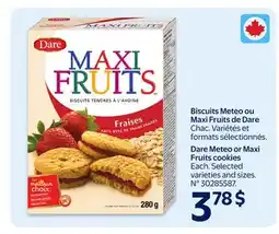 Walmart Dare Meteo or Maxi Fruits cookies offer
