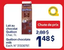 Walmart Québon chocolate milk offer