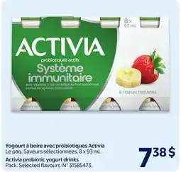 Walmart Activia probiotic yogurt drinks offer