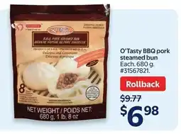 Walmart O'Tasty BBQ pork steamed bun offer