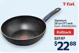 Walmart T-fal signature 28 cm (11") wok offer