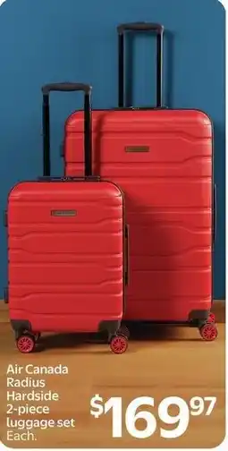 Walmart Air Canada Radius Hardside 2-piece luggage set offer