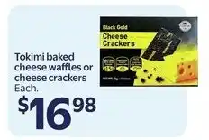 Walmart Tokimi baked cheese waffles or cheese crackers offer