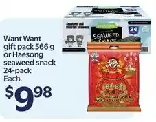 Walmart Want Want gift pack or Haesong seaweed snack offer