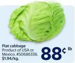 Walmart Flat cabbage offer