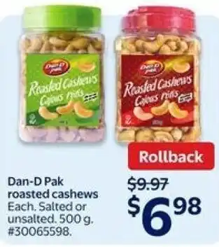 Dan-D Pak roasted cashews