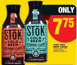 No Frills Stok cold brew coffee offer