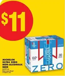 No Frills Michelob ultra zero non-alcoholic beer offer
