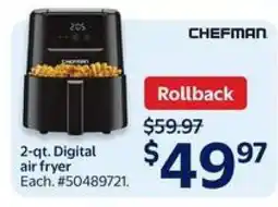 Walmart Chefman 2-qt. Digital Air Fryer offer