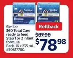 Walmart Similac 360 Total Care offer