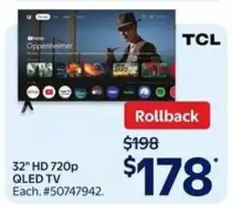 Walmart TCL 32 HD 720p QLED TV offer