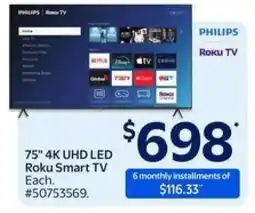 Walmart Philips Roku TV offer