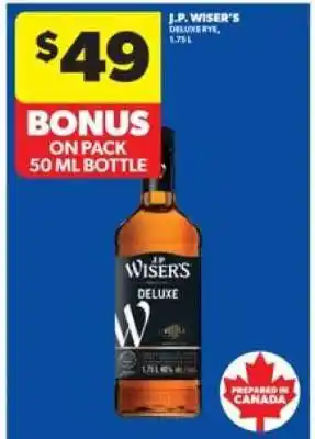 Real Canadian Liquorstore J.P. Wiser's Deluxe Rye offer