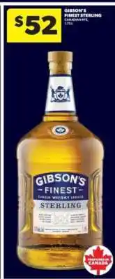 Real Canadian Liquorstore GIBSON'S FINEST STERLING offer
