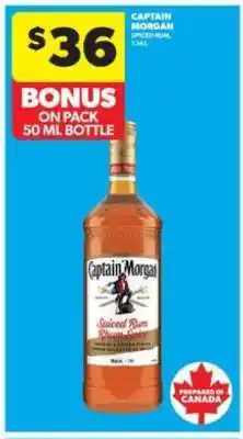 Real Canadian Liquorstore Captain Morgan Spiced Rum offer