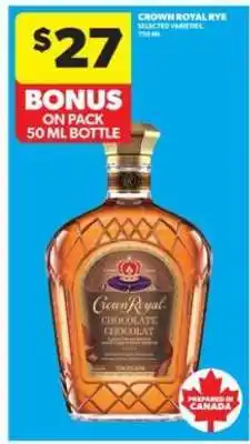 Real Canadian Liquorstore Crown Royal Rye offer