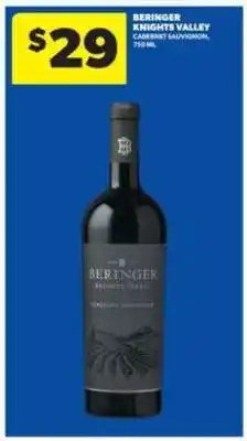 Real Canadian Liquorstore Beringer Knights Valley offer