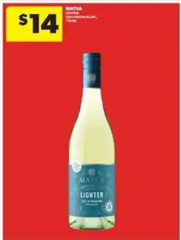 Real Canadian Liquorstore Matua Lighter Sauvignon Blanc offer