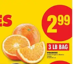 No Frills ORANGES offer